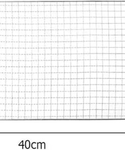 BBQ Grill Grate, BBQ Grill Mesh, Square Grill 304 Stainless Steel Mesh BBQ Grills Grate Grid Wire Cooking Baking Net Barbecue Tools 40 * 24cm (Silver) 2