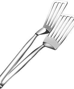 BBQ Stainless Steel Frying Shovel Clip Multifunctional Steak BBQ Tongs Frying Fish Spatula Clip Bread Clip Food Tongs Kitchen Tool Accessories