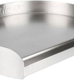 Little Griddle KQ-17-R Stainless Steel Outdoor BBQ Griddle, 17 x 14, For Charcoal Kettle and Kamado Grills, Fun to Use, Easy to Clean