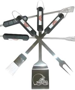 Siskiyou NFL 4 Piece BBQ Grill Tool Set NFL Team: Cleveland Browns 2