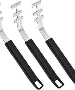 Gatuida 3sets Grill Topper Grilling Tools Set Barbecue Grid Lifter Cast Grid Gripper 3pcs*3 2