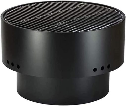 DIY BBQ Grill Round Charcoal Stove Outdoor Bacon Portable Barbecue Grills, Has Excellent Heat Dissipation, Prevents Rust