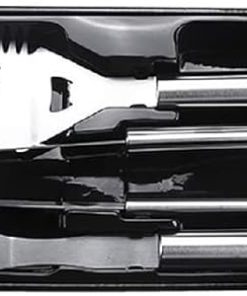 3 Piece Stainless Steel BBQ Grill Tool Set BBQ Accessories Spatula Fork Pliers BBQ Utensils Outdoor BBQ Tools