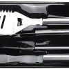 3 Piece Stainless Steel BBQ Grill Tool Set BBQ Accessories Spatula Fork Pliers BBQ Utensils Outdoor BBQ Tools