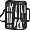 100pcs Reusable Flat Stainless Steel Barbecue Skewers Needle Stick for Outdoor Camping Picnic Tools with Storage Box Grill Accessories,Gripper 4