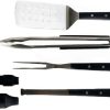 JHUS Stainless Steel Grill Barbecue Tool Set Griddle Accessories Grilling Accessories Grill Brush BBQ Accessories Smoker Grill Kitchen Set Grill Accessories Camping Grill Basting Brush Grill Acc 3