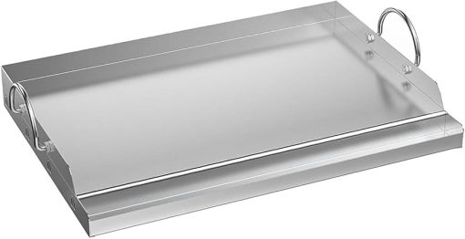 MYCENSE Universal Stainless Steel Cooking Griddle 23" x 16" Removable Handles Non Stick Grilling Cookware BBQ Tools for Tailgating
