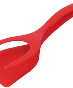 Tongs 2 in 1 Multifunctional Non-Stick Food Clip Tongs Fried Egg Cooking Turner Pancake Spatula Pizza Barbecue Omelet Kitchen Clamp