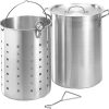 Fire Magic 26 Quart Aluminum Turkey Fryer Pot With Basket And Thermometer - 3570
