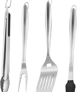 4X Grill Tools Set, BBQ Tools, Premium Grilling Accessories Barbecue Utensils Kit for Kitchen, Camping, Backyard, Party, Birthday Gifts/919