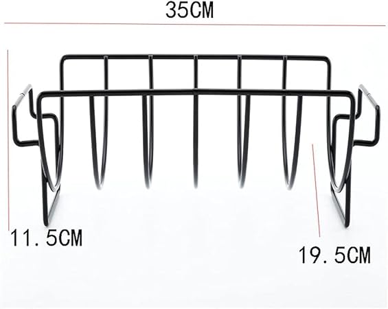 BBQ Grill Outdoor Grill Stand Holder Non-Stick Metal Wire Stand Roast Rib Rack Kitchen Utensil Travel Camping Barbecue Tool BBQ Accessory 2 BBQ Grill Outdoor Grill Stand Holder Non-Stick Metal Wire Stand Roast Rib Rack Kitchen Utensil Travel Camping Barbecue Tool BBQ Accessory - Image 2