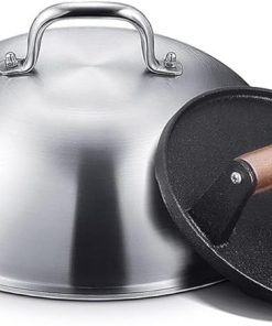 Rust Steel Barbecue Tools Pot Cover Shovel Set Barbecue Set Hamburger Press Meat Plate Seasoning 2