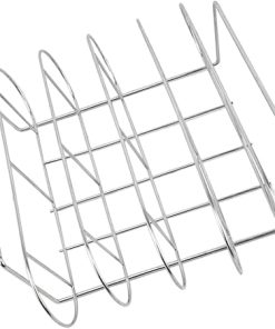 Rib Racks Barbecue Grill Tool Portable Stainless Steel Bbq Rack for Safe and Use