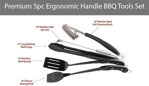 5-Pc Silicon Tip Grill Cook & Clean Kit - Image 2