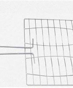 Stainless Steel Outdoor Grill with Wooden Handle Grill Basket Folding Dual Fish Hamburger Clip BBQ Net Picnic Tool 2