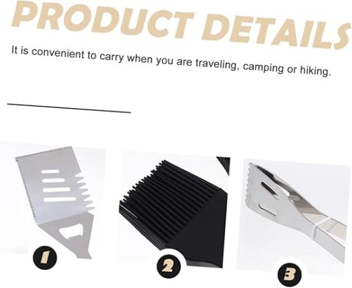 BBQ Tools Set Grilling Kit for Men 1 Set Outdoor Stainless Steel BBQ Utensils Kit - Image 2