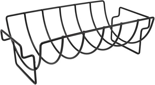 Rib Rack Non Stick Coated Rib Rack, Beef Ribs Rack Chicken Steak Roasting Stand Barbecue Tool Beef Ribs Grill