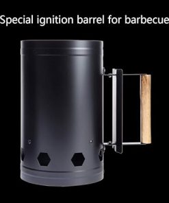 Kitchen Tools Fast Fire Starter Bucket Stainless Steel Ignition Charcoal Barrel Outdoor Kitchen Barbecue Carbon Ignition Barrel Rack Tools Stove Accessory 2