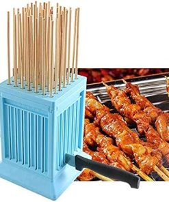 BBQ Tools Skewers Artifact Fast Skewers Commercial Skewers Cut Mutton Meat Grilling Tools Rotisserie Kitchen Stuff Plastic (Blue)