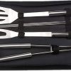 BBQ Accessories – BBQ Tool Set 7 pc Grill Accessories with Spatula, Fork, Brush & BBQ Tongs – Gifts for Durable, Stainless Steel Grill Tools 3