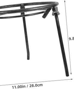 Yardwe Campfire Tripod Grill Stand Detachable Cooking Rack for Outdoor Firewood for Camping and Hiking Stable and Strong Design for Pots and Pans Versatile Camp Cooking Accessories 2