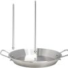 Round Base Vertical Skewers Set 3 Stainless Steel Spikes for Outdoor Grilling Even Cooking Heat Retention