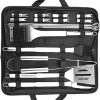 BBQ Grilling Accessories Grill Tools Set – Stainless Steel Grilling Kit with Storage Bag for Camping, Barbecue Utensil Gift for Men Women 3