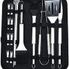 Grill Utensils10PCS 45cm Stainless Steel BBQ Skewer Needle Utensil Fork Iron Outdoor Barbeque Skewers Kitchen Tools Barbecue Accessories 4