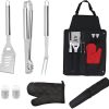 Stainless Steel Grill Set BBQ Combination Tool 4