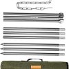 KESYOO 1 Set Pot Holder Barbecue Folding Foldable Grills Grilling Cook Camp Tripod Camping Fire Campfire Portable Outdoor Griddle Grates Camping Essentials Accessory Aluminum Alloy