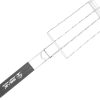1Pc Stainless Steel Bbq Grill Mesh Rack Durable Barbecue Tool for Outdoor Cooking Easy to Clean Fish Grilling Net Multi Function Grilling Accessory for Corn and Meat