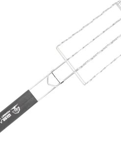 1Pc Stainless Steel Bbq Grill Mesh Rack Durable Barbecue Tool for Outdoor Cooking Easy to Clean Fish Grilling Net Multi Function Grilling Accessory for Corn and Meat