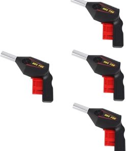 4pcs Accessory Bbq Fast Picnic Barbecue Outdoor Grills for Stove Portable Fire Handheld Tool Crank Camping Grill Charcoal Fireplace Blower Blowing Coal Tools Mini Cooking Air Fan/1005 2
