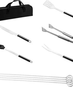 BBQ Tool Barbeque Portable Case Accessories BBQ Tools Set Stainless Steel Grill Kit with Great Barbecue Utensil Tool 2