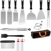 1 Set Stainless Steel Meat Press Mold with Thermometer for Patties Ham Ground Meat Cooking Kitchen Tool for Preparation 3