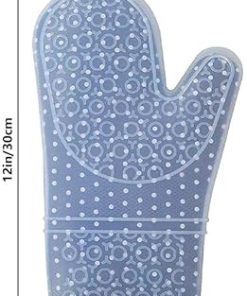 Layer Oven Mitts Thicken Kitchen Gloves Non-Slip Oven Pot BBQ Gloves Baking Cooking Tool 2
