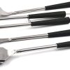 Grill Accessories Tools Set, Barbecue Tool Sets, Oil Brush Clip Aluminium Cap Pot Tip Spout Pot Funnel Kit, Camping Grill Set for Outdoor Cooking, Baking 4