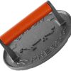 Cast Iron Burger Maker with Comfortable Wood Handle Professional Heavy Duty Hamburger Press Patty Cooking Accessories