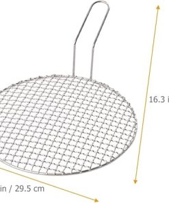 Barbecue Grill Net 2 Pcs Stainless Steel Grill Mesh Korean Grill Mesh Outdoor Grill Mesh Screen Household BBQ Net Mesh Korean Grill 2