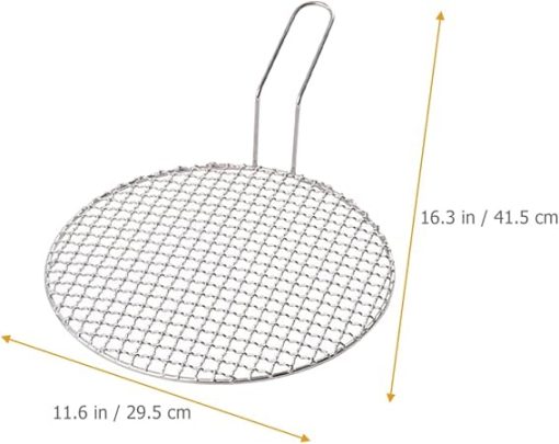Barbecue Grill Net 2 Pcs Stainless Steel Grill Mesh Korean Grill Mesh Outdoor Grill Mesh Screen Household BBQ Net Mesh Korean Grill - Image 2
