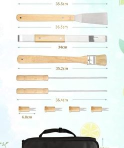 BBQ Accessories Grilling Tools Set – Stainless Steel BBQ Kit for Cooking, Backyard & Camping – Gift for Men, Dad & Barbecue Enthusiasts 2