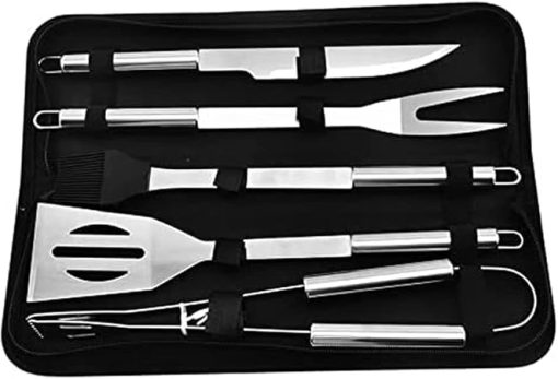 BBQ Accessories Grill Tool Utensils Set, Stainless Steel Grilling Gift for Men Outdoor Barbecue Kit