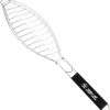 Garneck Stainless Steel Grill Rack Fish Grilling Rack Bbq Grill Accessories Tool
