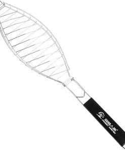 Garneck Stainless Steel Grill Rack Fish Grilling Rack Bbq Grill Accessories Tool