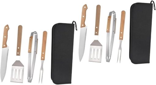 BESPORTBLE 3 Sets Stainless Steel BBQ Tools Grilling Fork Tong Multi-Functional Set Perfect for Outdoor Cooking