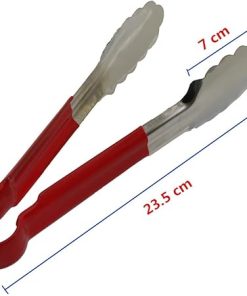 Tongs Serving Tongs Ice Tongs Barbecue Tongs Food Tongs Food Clip Kitchen with Stainless Steel Tweezers Plastic Clip Barbecue Buffet Restaurant Tool 2