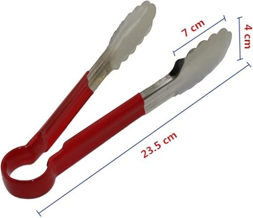 Tongs Barbecue Tongs Food Tongs Food Clip Kitchen with Stainless Steel Tweezers Plastic Clip Barbecue Buffet Restaurant Tool - Image 2