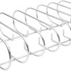 BBQ Rib Racks for Smoker and Grilling Roasting Rack 100% 304 Stainless Steel Food Grade,Holds 7 Ribs Rack for Grilling & Barbecuing for Large&XLarge Big Green Egg,Kamado Joe Classic,Big Joe