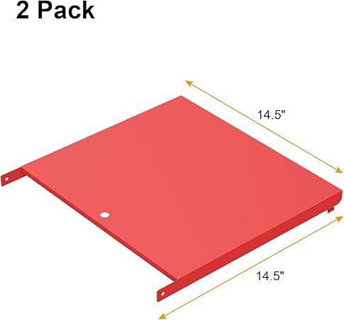 Folding Side Shelf Set for Camp Chef Explorer 2-Burners Stove,BBQ Grill Shelf Table for Camp Chef EX60LW, EX60LWC, EX60P, EX60PP, EX60LWF, EX90LW Grill,2 Pack,Red 2 Folding Side Shelf Set for Camp Chef Explorer 2-Burners Stove,BBQ Grill Shelf Table for Camp Chef EX60LW, EX60LWC, EX60P, EX60PP, EX60LWF, EX90LW Grill,2 Pack,Red - Image 2
