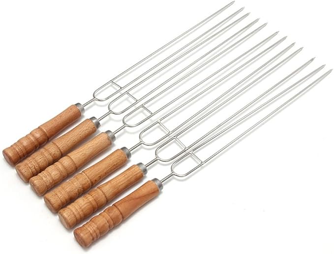 Outdoor Barbecue Fork Stainless Steel Skewer Fork Barbecue Tool Set 2 Outdoor Barbecue Fork Stainless Steel Skewer Fork Barbecue Tool Set - Image 2